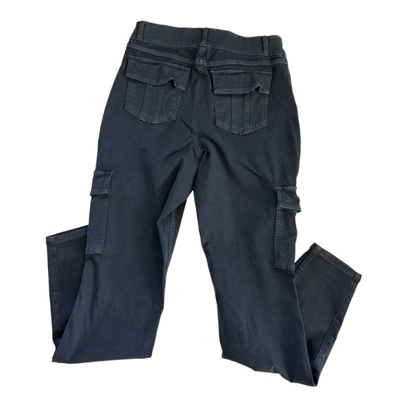 Spanx Stretch Twill Ankle Cargo Women's Pants Washed Black Size L,M - Picture 3 of 7